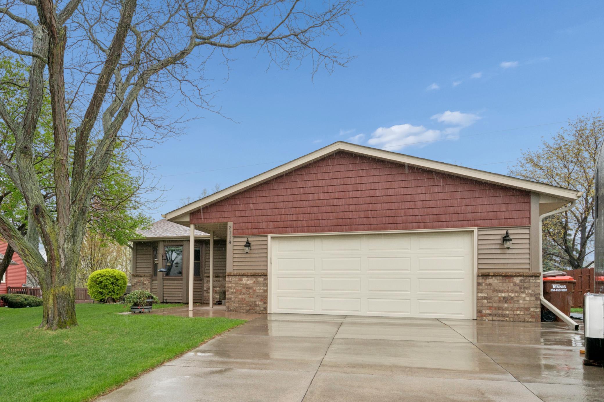 Concrete driveway
