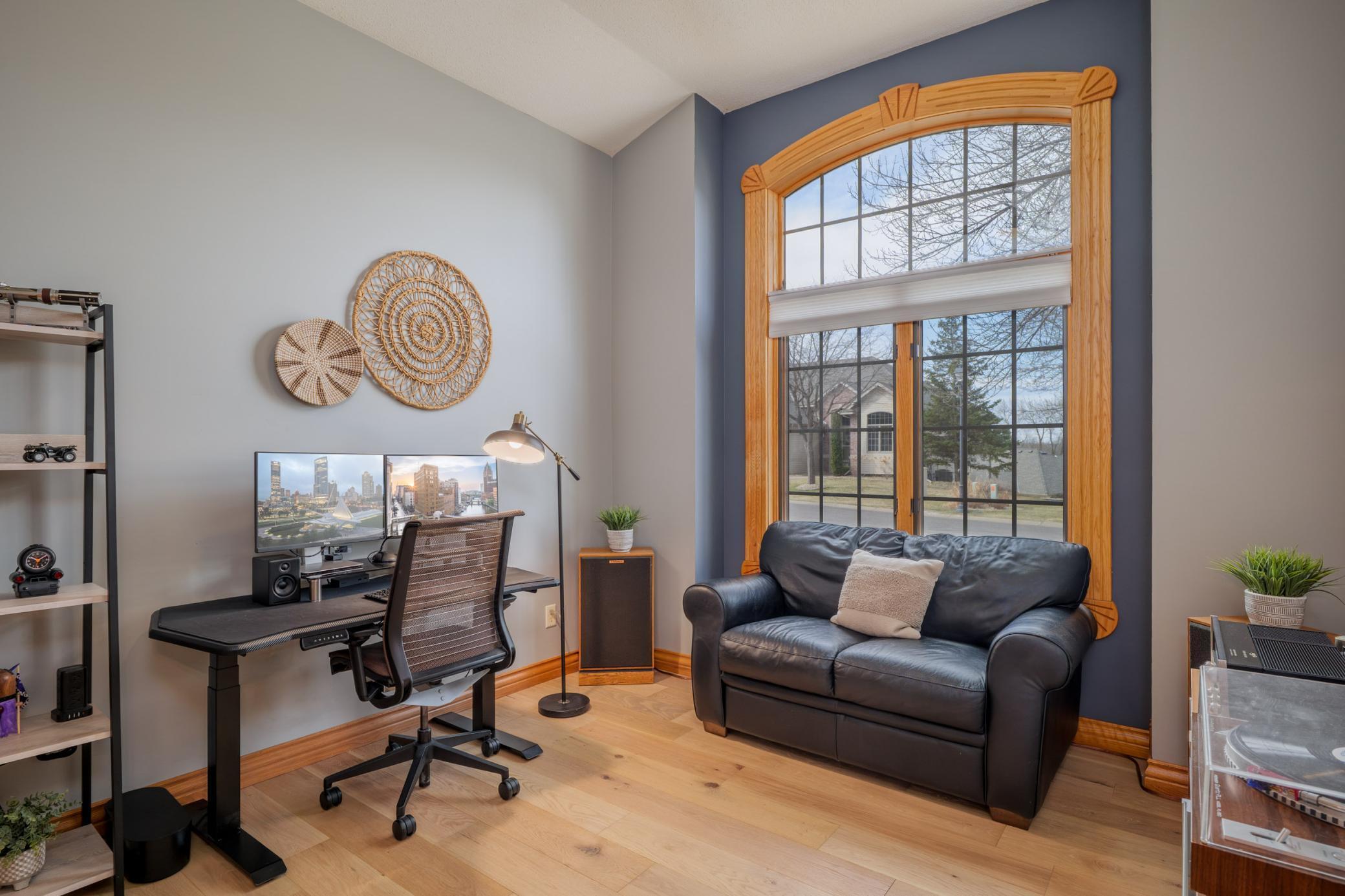 The second bedroom on the main floor can also be a great home office or flex space.