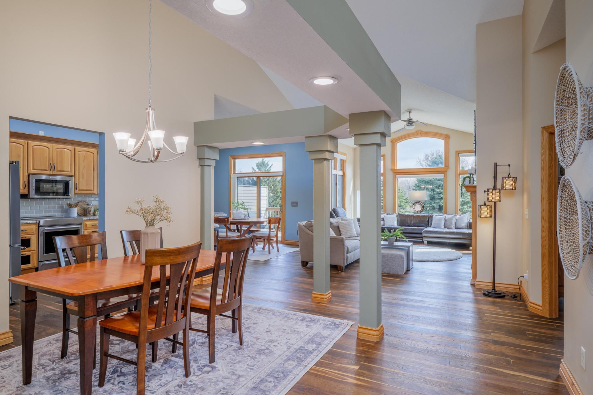The main floor offers open concept design that is perfect for entertaining!