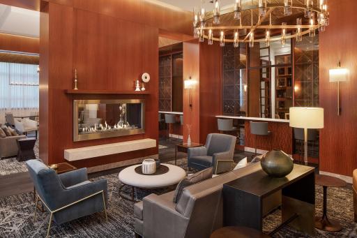 Carlyle Great Room - other side. Each has opening for bar/sink service