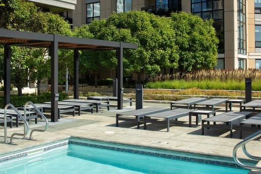 The Carlyle Amenity Deck - Pool with Pergola for shade