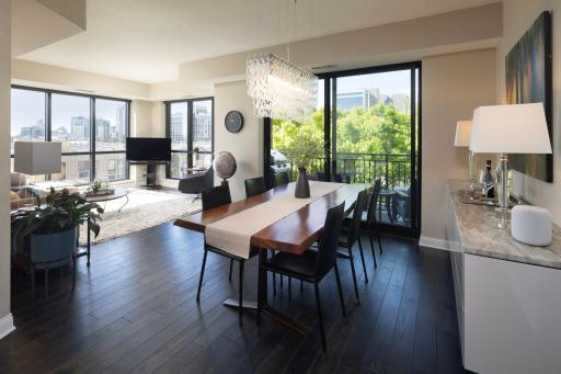 Carlyle 607 - Updated with quality wood flooring, updated lighting and built in buffet