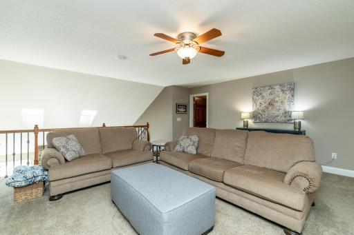 Loft connects to bedroom, bathroom and storage space