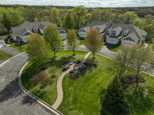 Townhome is within steps of small development park