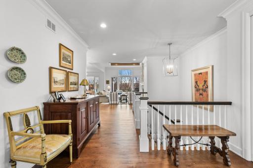 Gleaming hardwood floors and high-end finishes throughout