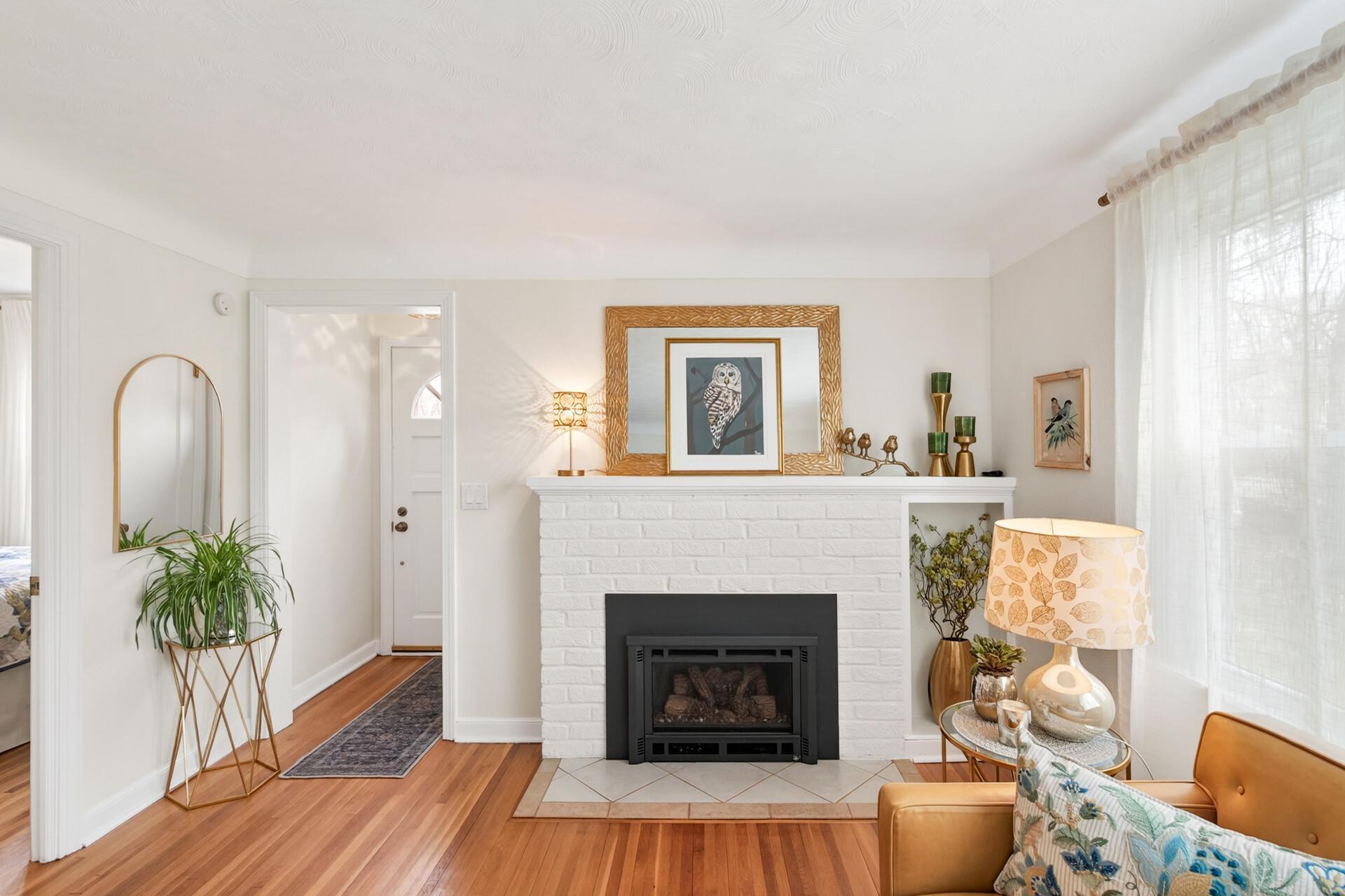 Gas fireplace installed 2024.