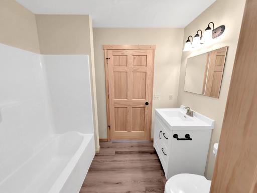 Shower and Tube and behin the door is a utility room .