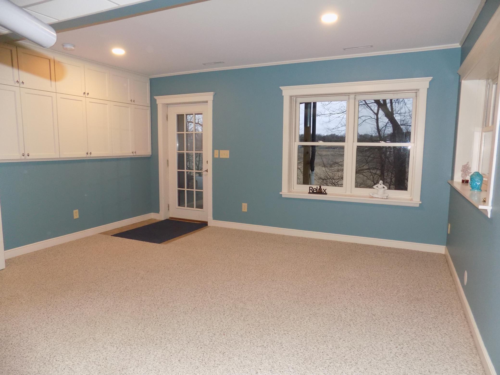 Family room in lower level, walk-out