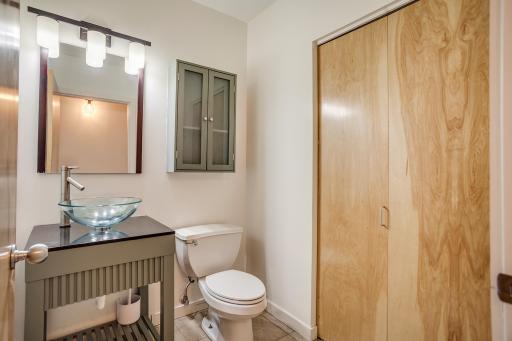 Main Level Powder Room and Laundry Closet