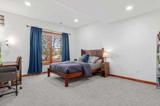 Additional lower-level bedroom with ample space and beautiful views!