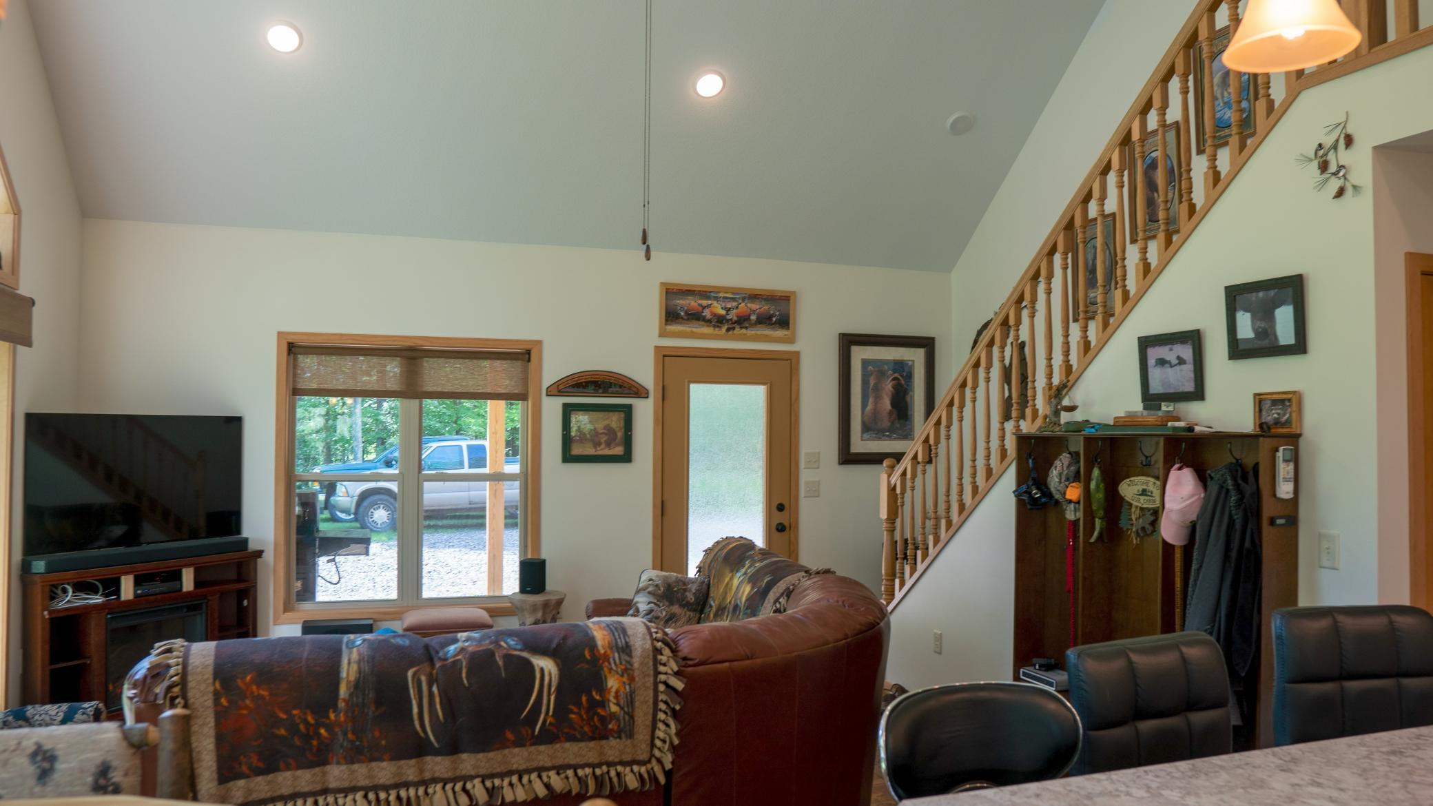 Living room and stairs