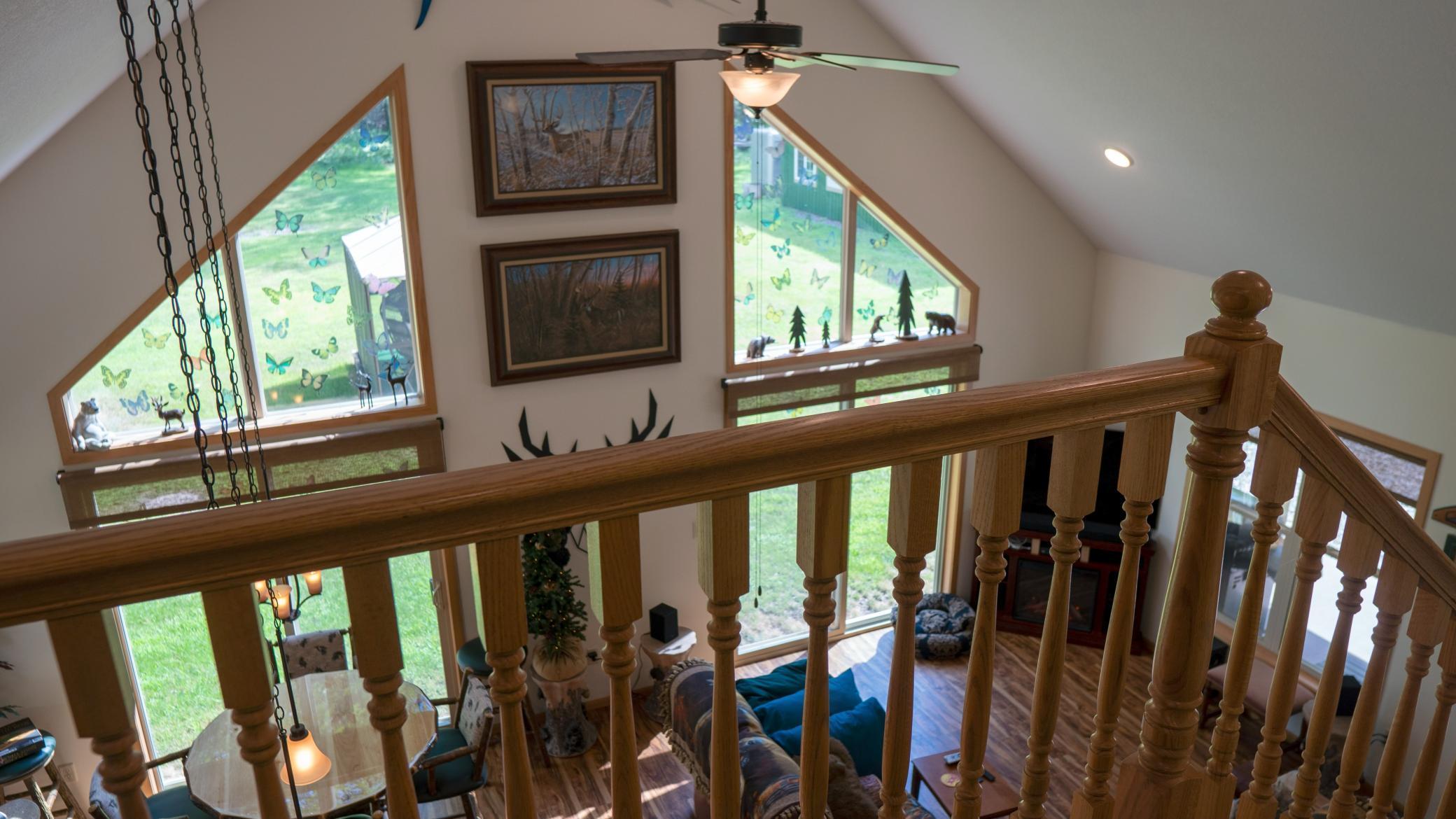 Loft overlooking the downstairs