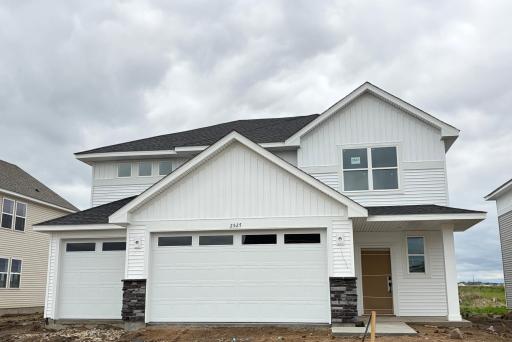 (Photo is of the actual home in progress.)