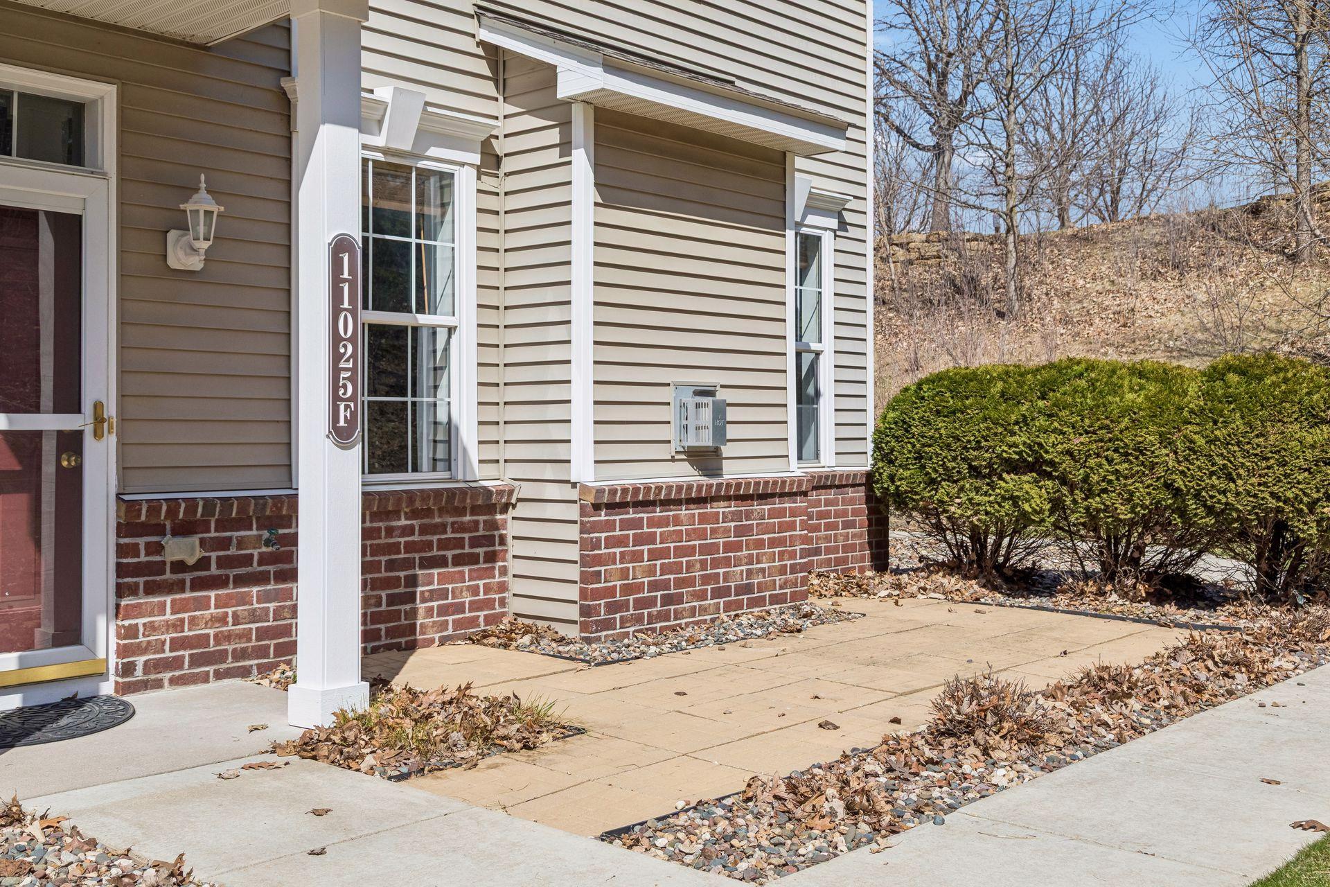 Inviting front porch filled with sun