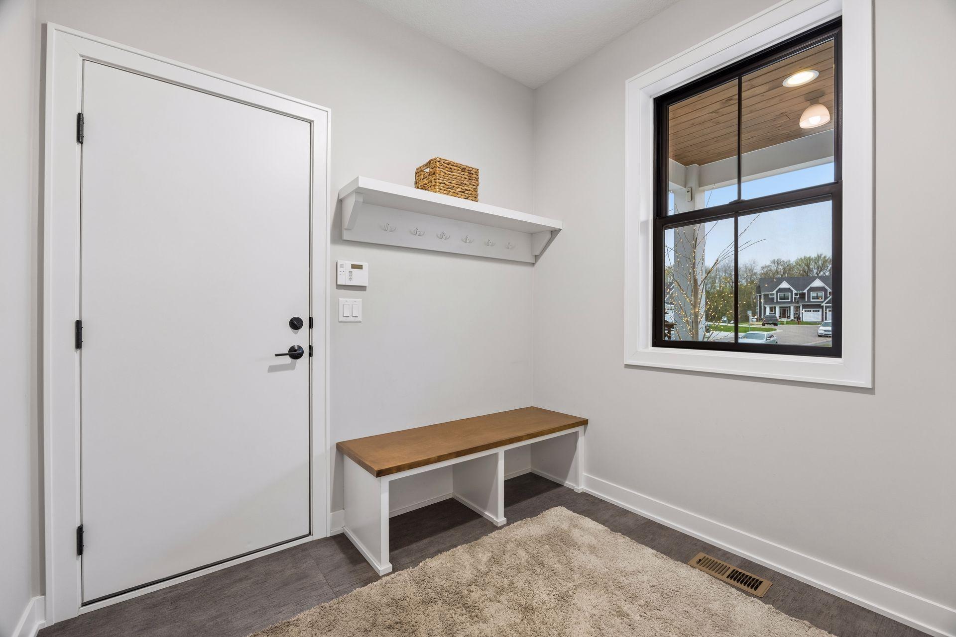 Mudroom to garage with walk in closet for great main floor storage