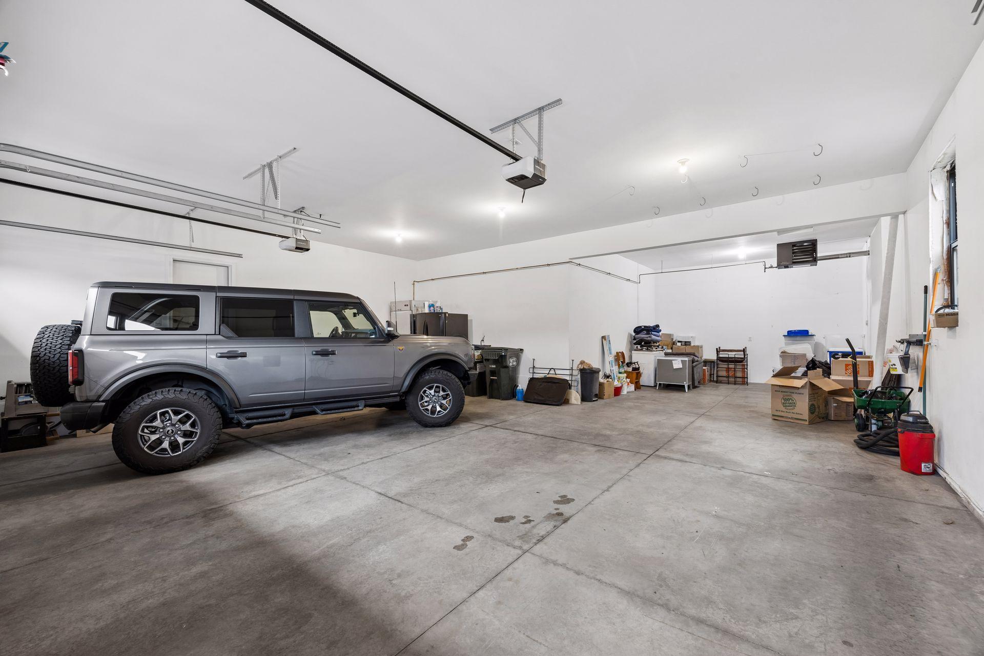 4 car garage...one stall is tandem.