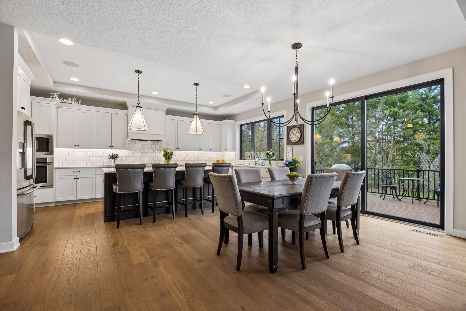 Gorgeous plank flooring.