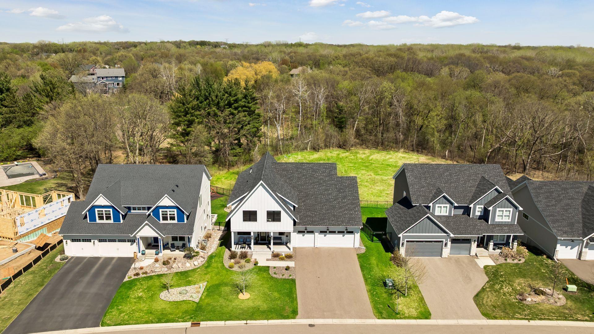 Aerial view from the front
