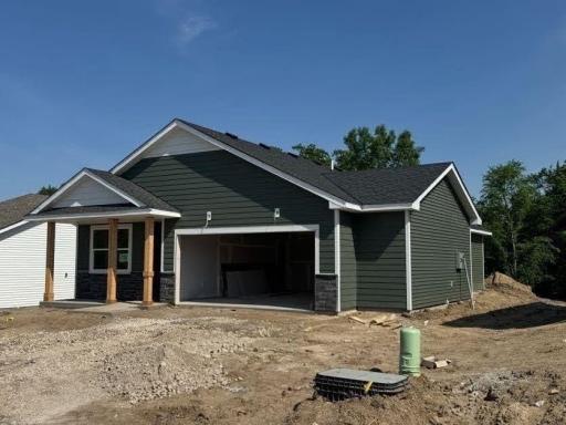 (Photo is of the actual home in progress.)