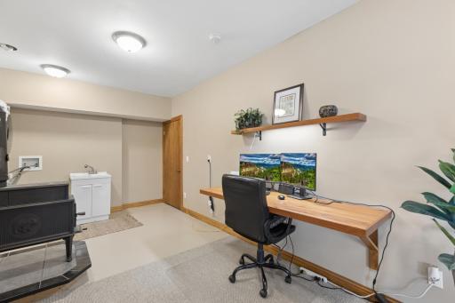 This space also works great as a study or home office.