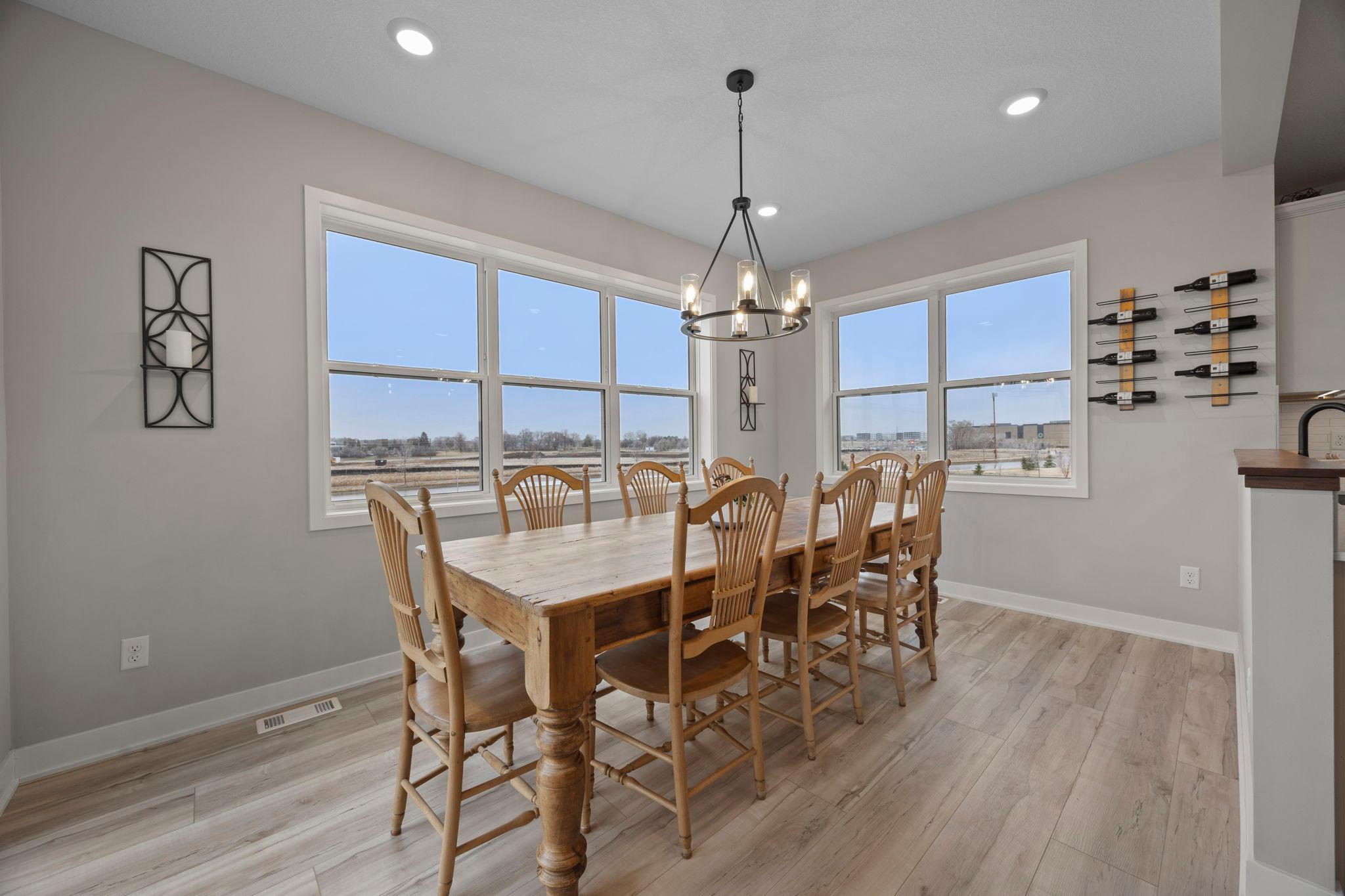 Enjoy outdoor views while dining!