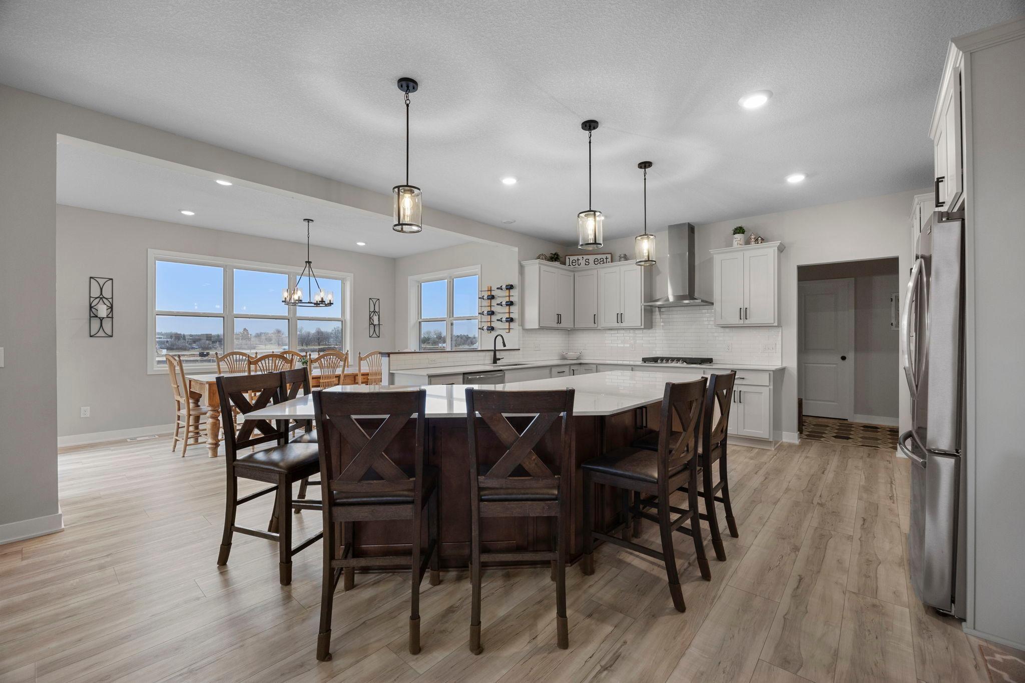 Gourmet kitchen with additional seating!