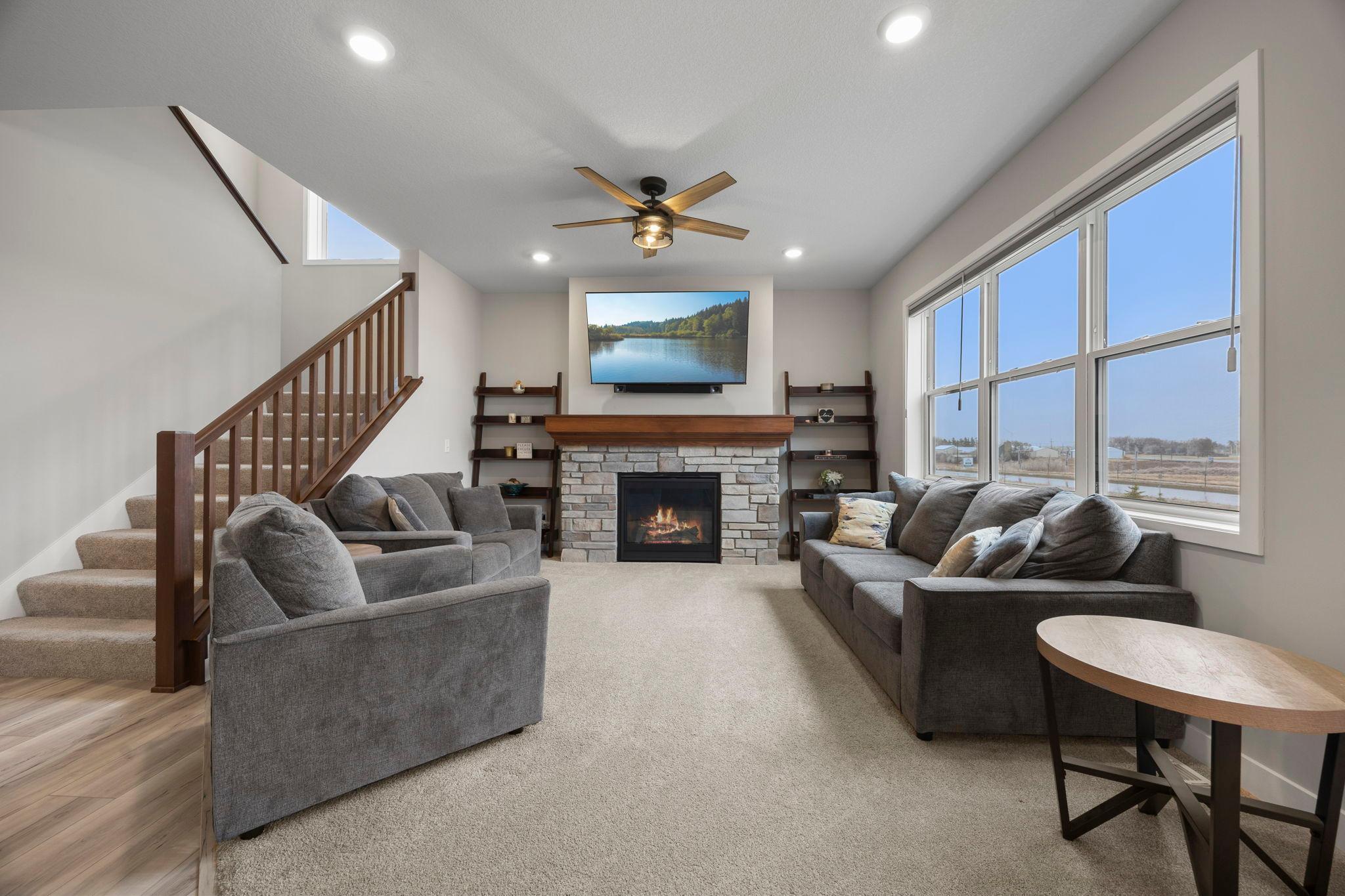 Main level is filled with natural light!