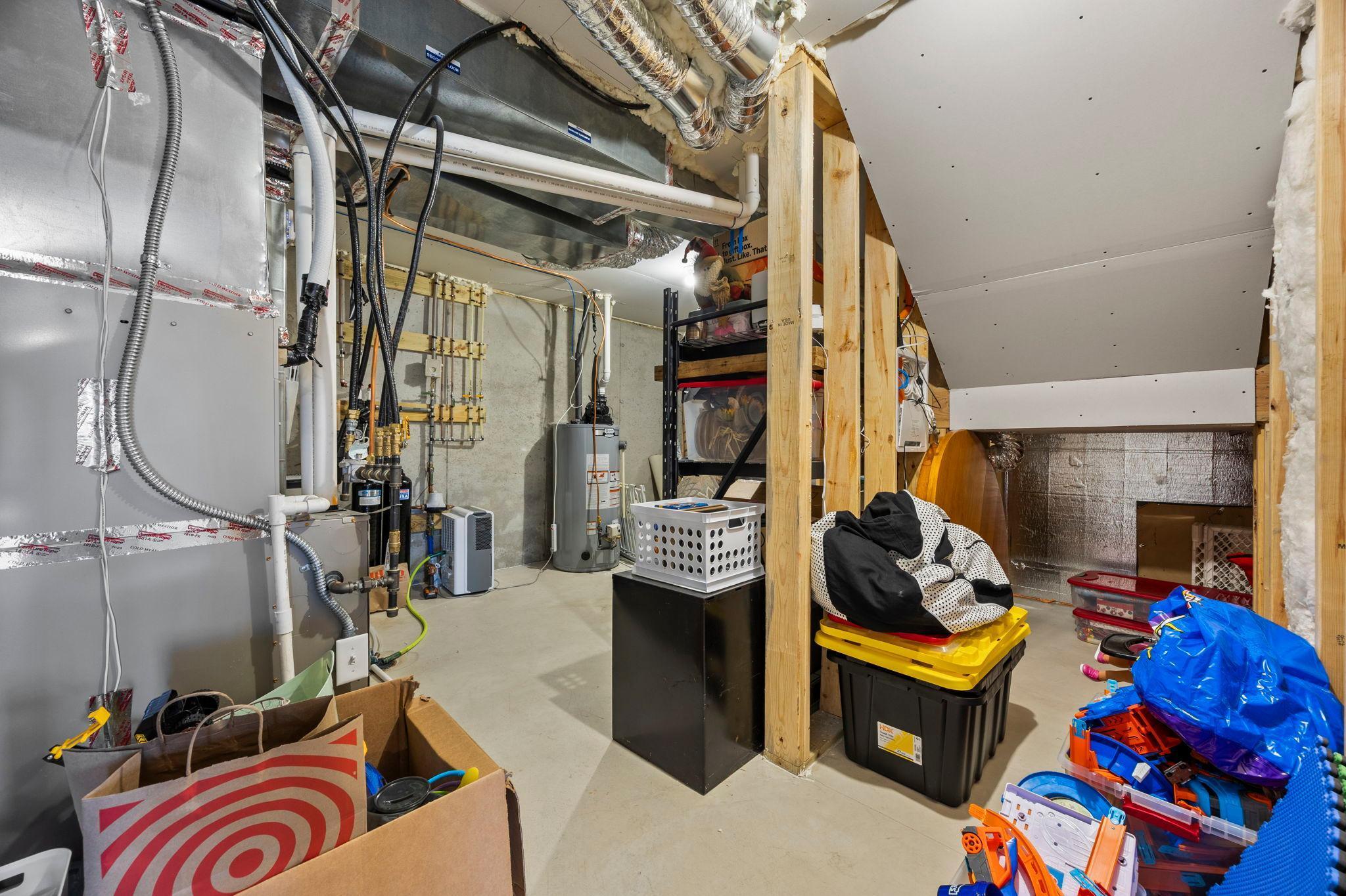 Tons of lower level storage space!