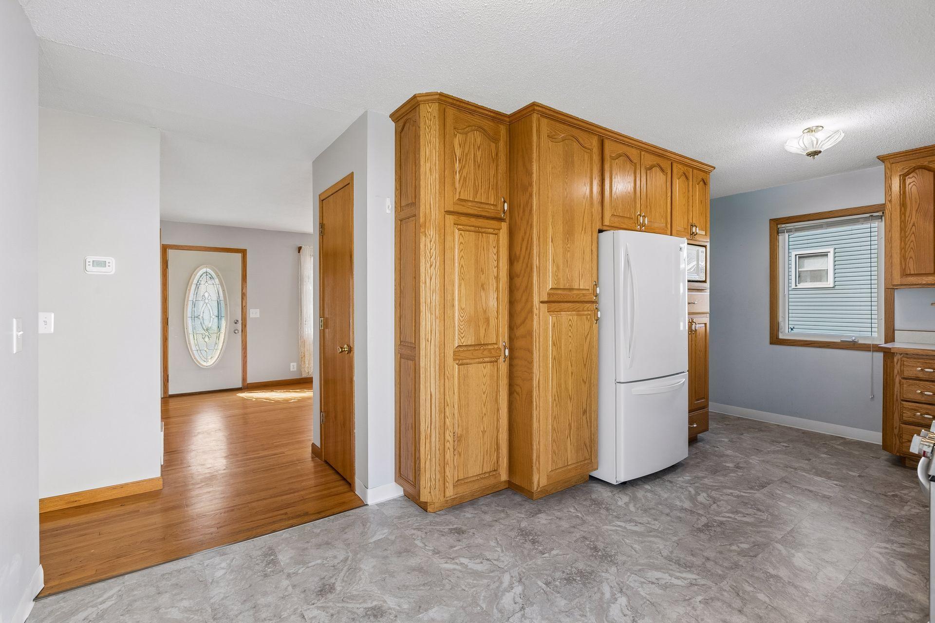 View of the kitchen/dining/ and living room- very open feeling.