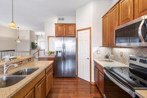 Close up kitchen view.