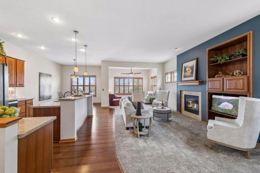 Open concept is perfect for entertaining or just enjoying your space. Freshly painted and upgrades galore.