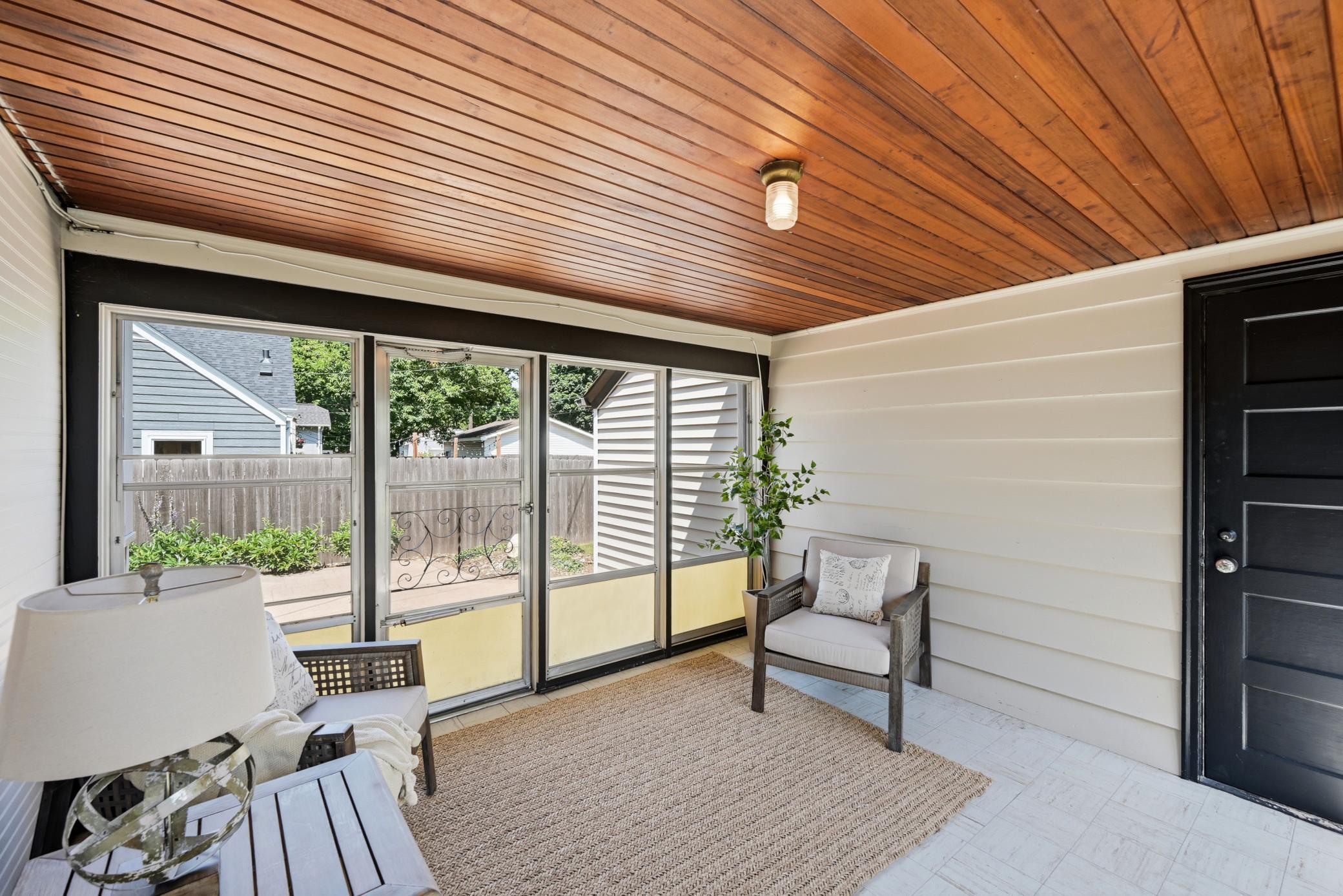 It's the perfect place to read and enjoy the outdoors without the bugs.