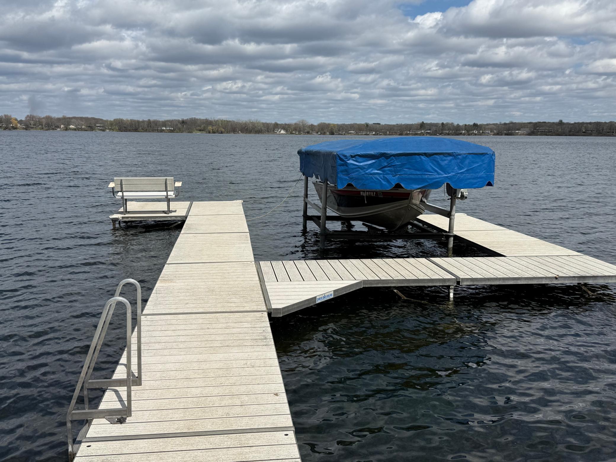 The dock and boat lift are included!