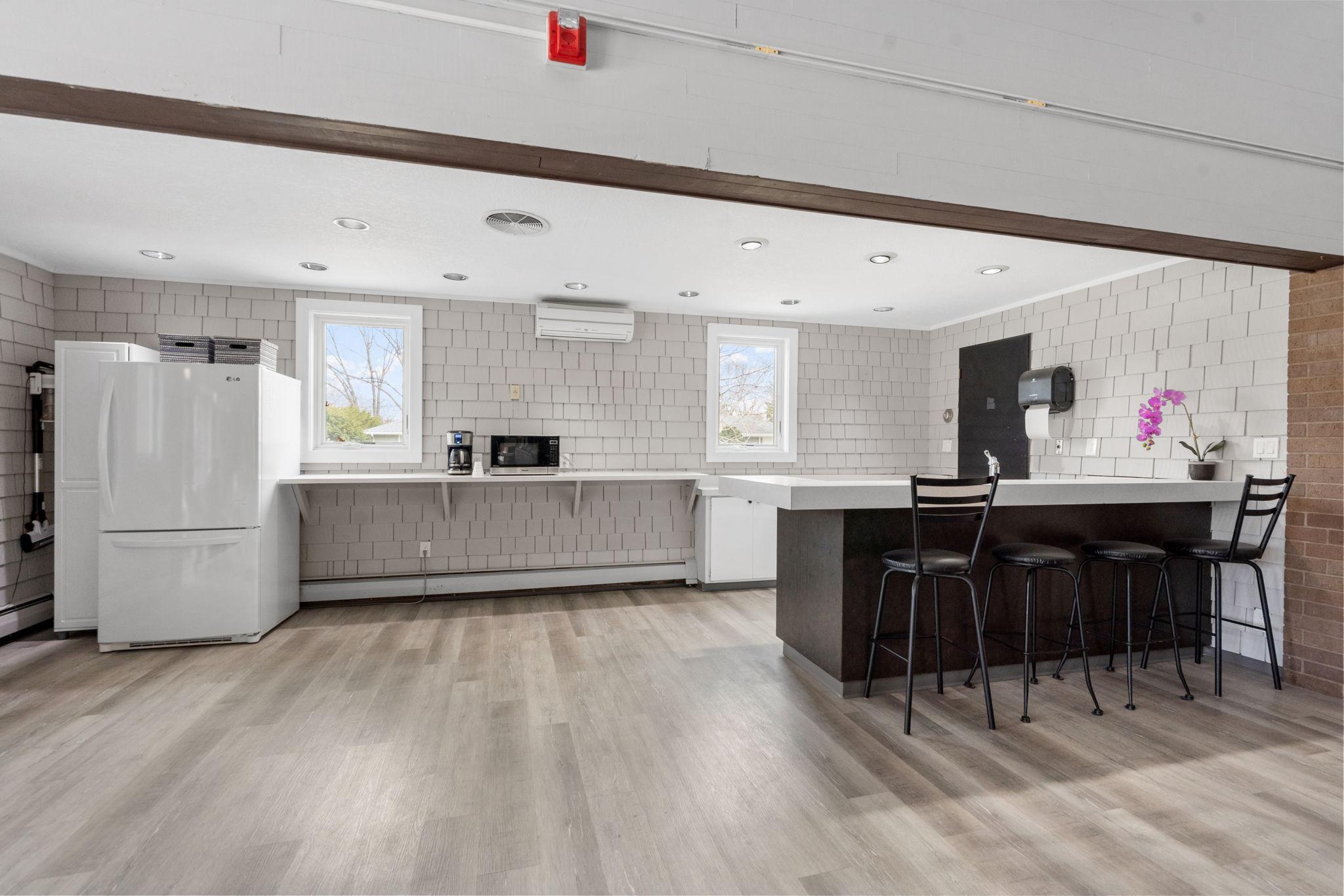 Nicely updated common use spaces