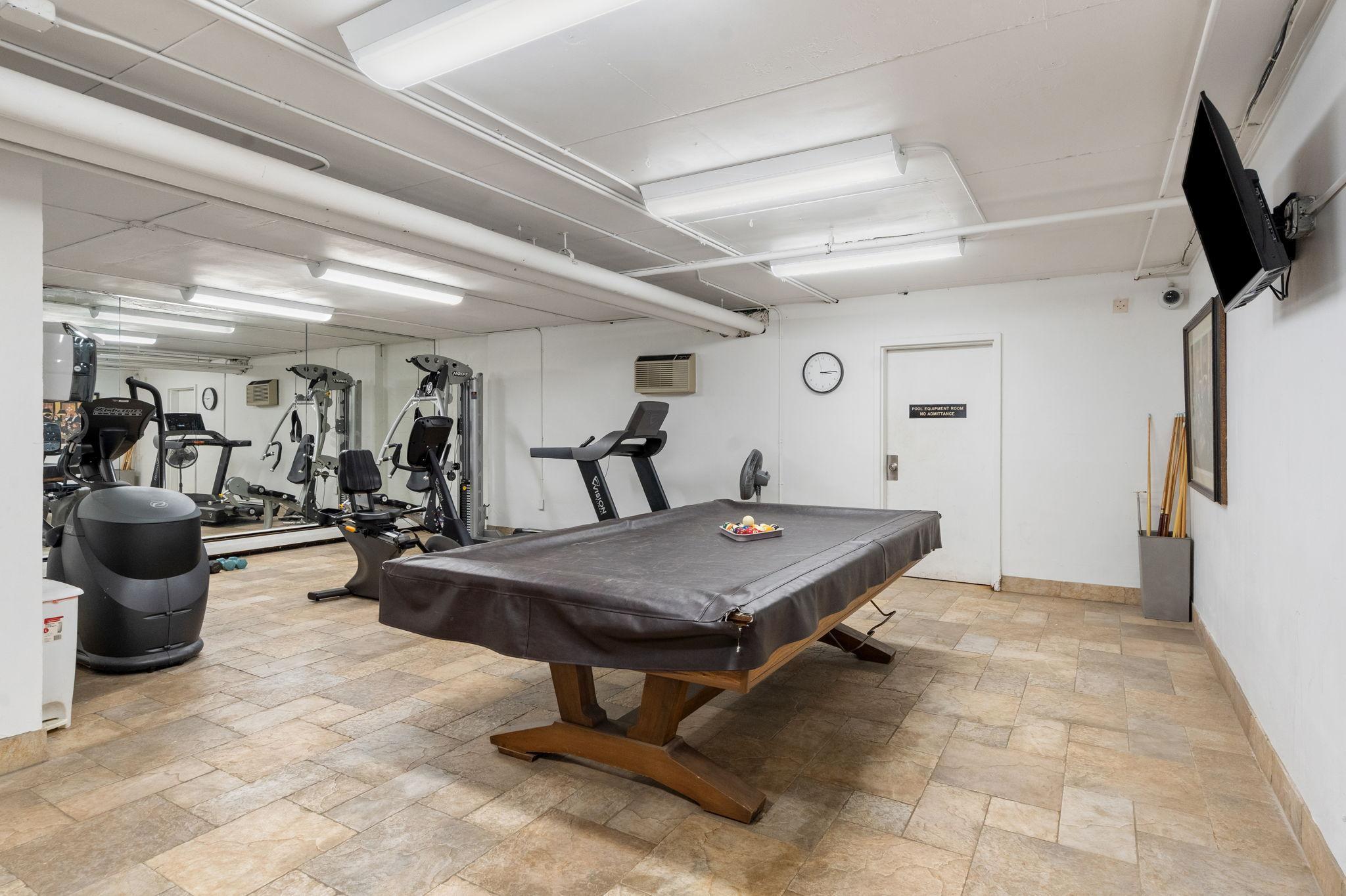 Game space for a friendly game of pool