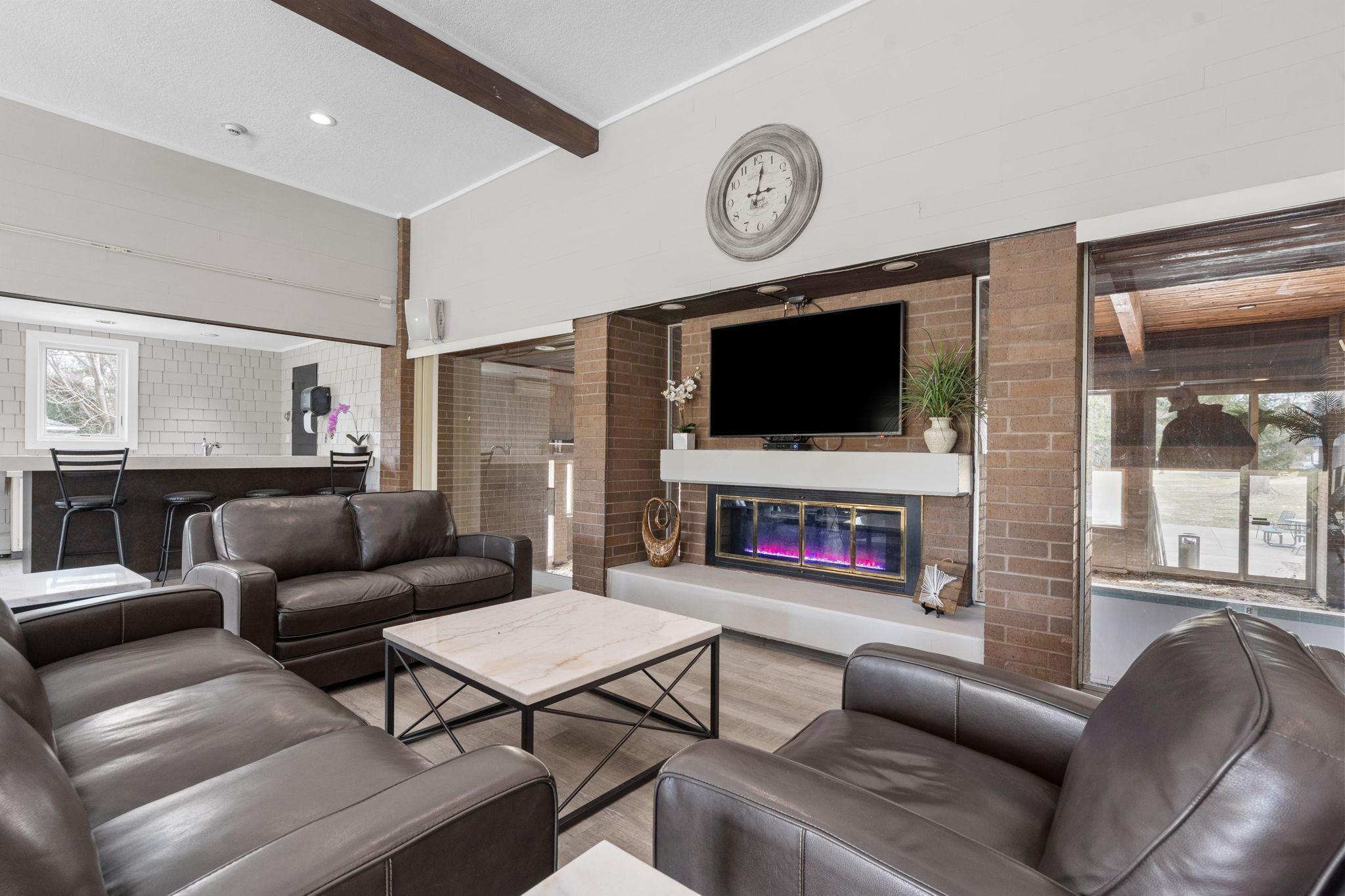 Well taken care of common areas with some updates still in progress