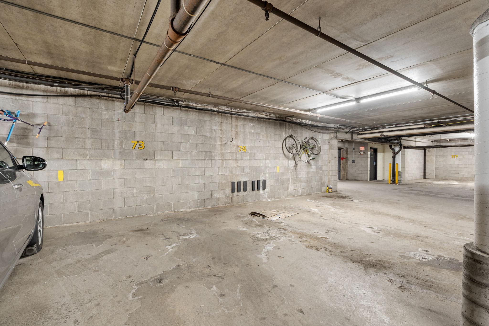 Parking space 73 belongs to this unit