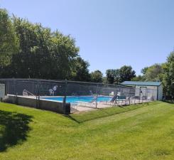 Inground, heated swimming pool will be a joy to you and yours in the summertime heat!