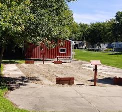 Horse shoes and other amenities for all to enjoy Maybe a corn hole tourney, golf cart rodeo, or who know?!