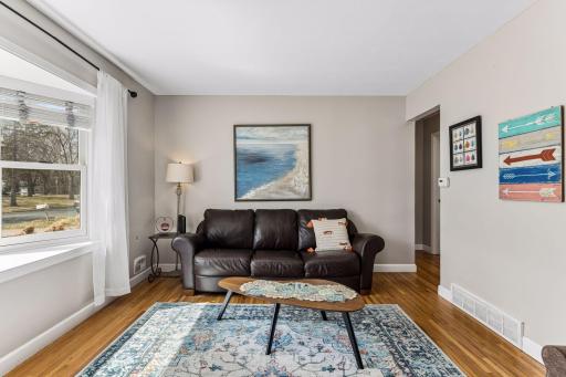 Enjoy the gorgeous hardwood floors