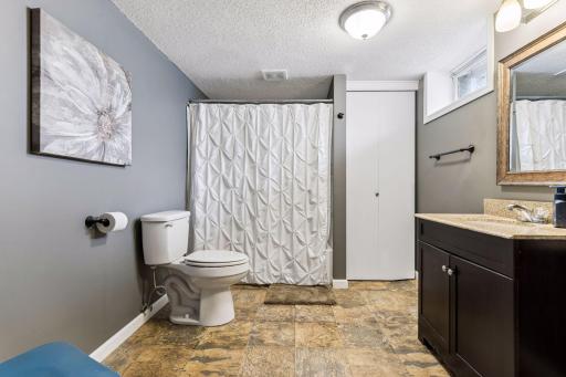 Lower level 3/4 bath