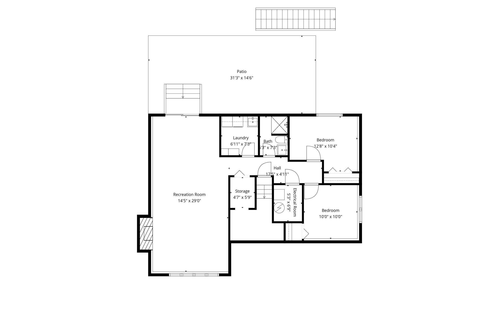 Lower Level. Following photos will walk you through the layout.