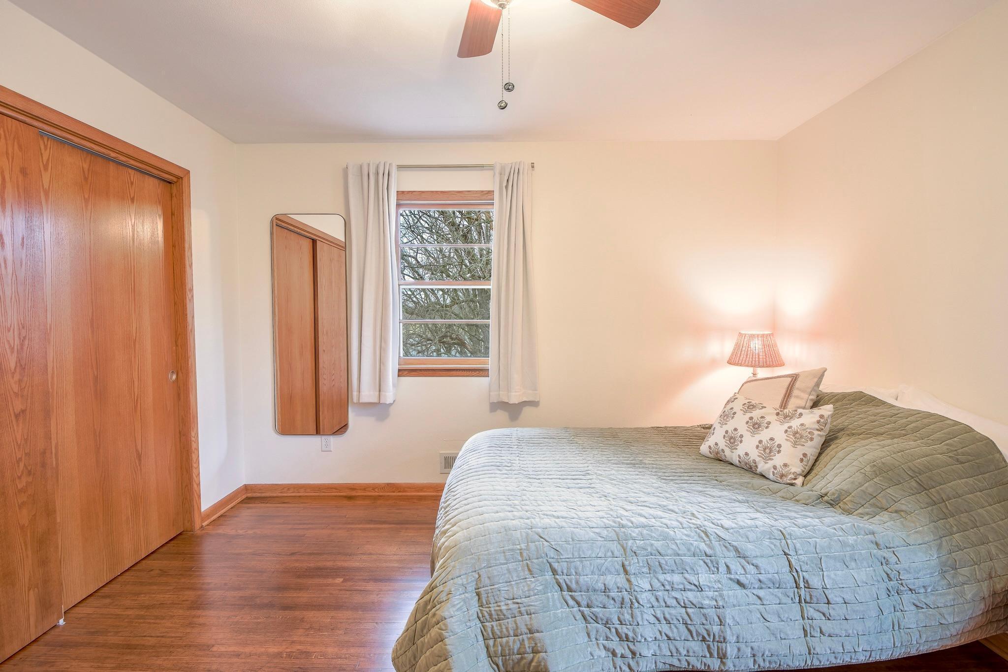 Allows for various furniture arrangements.