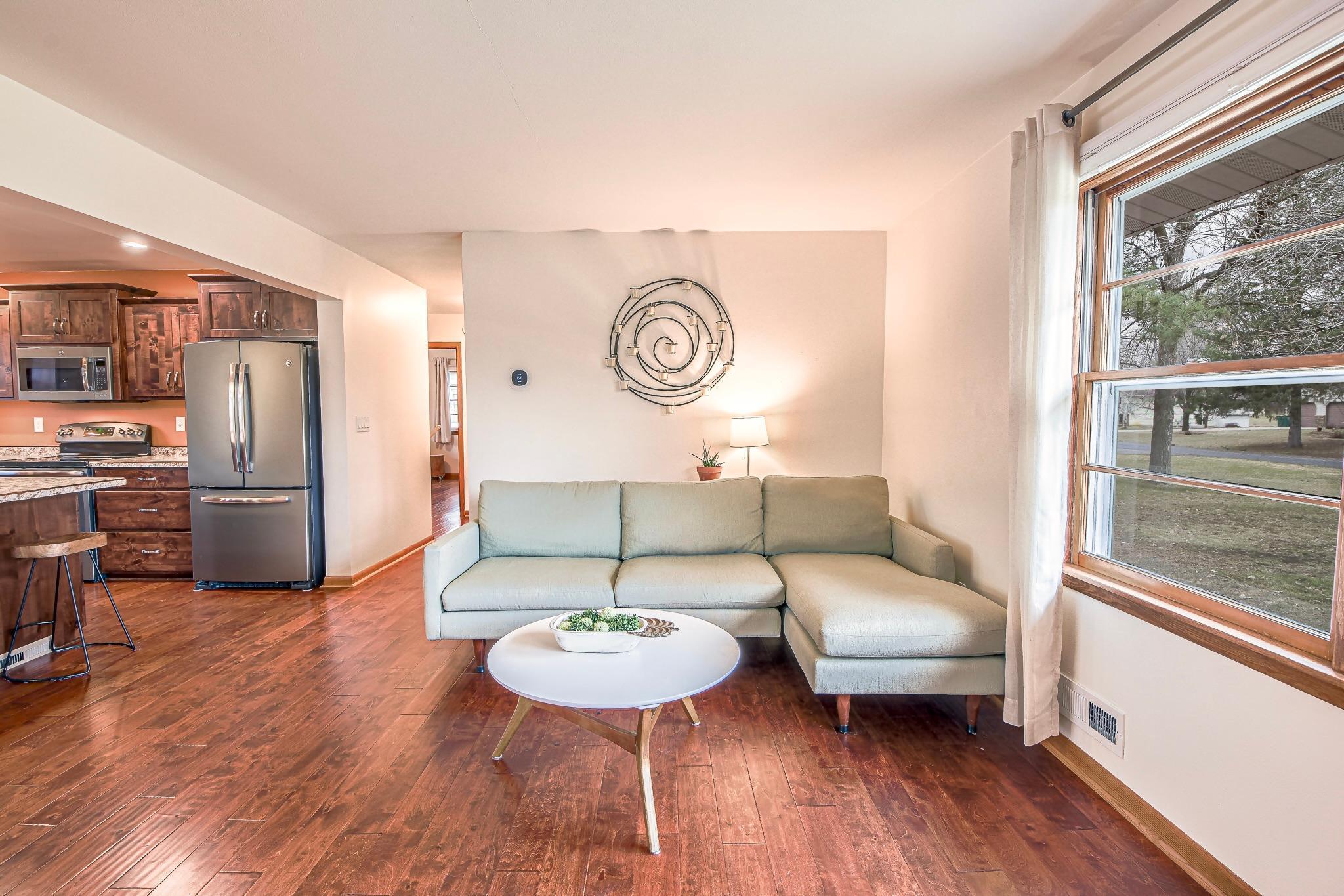 Refined space for hosting guests or quiet relaxation.