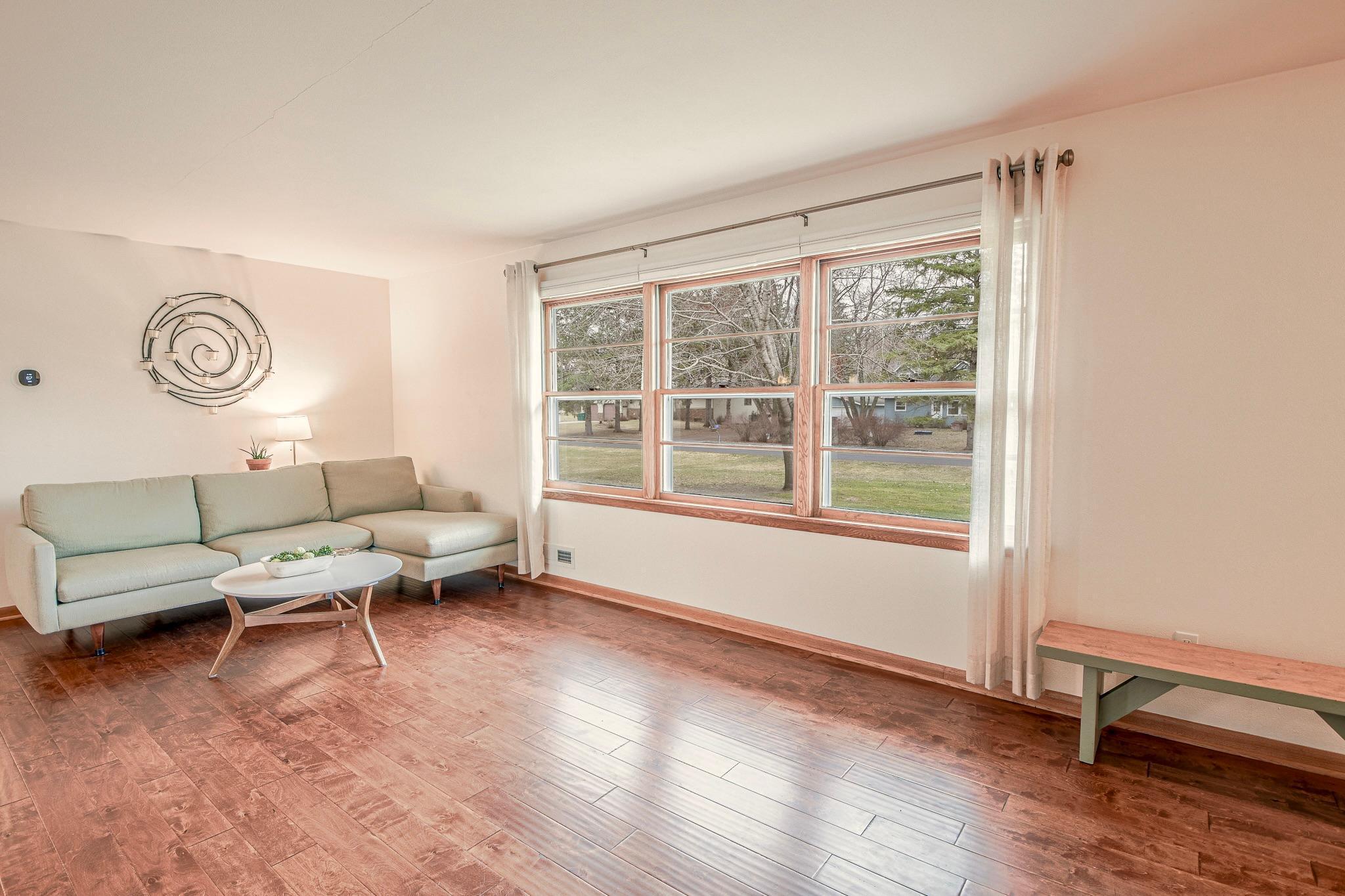 Open layout for seamless room to room transitions.