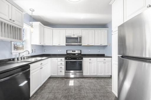 Alternate view of the kitchen.