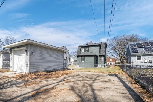The garage was rebuilt by the previous owners in 2021, and also has a large parking pad.