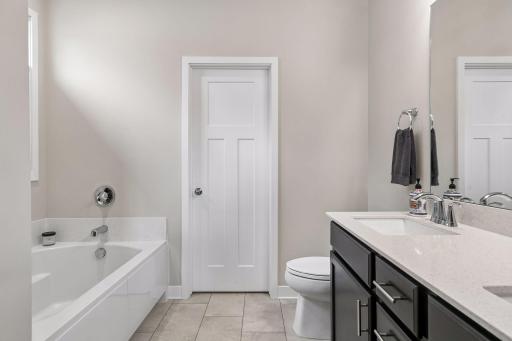 Separate Shower and Soaking Tub. Walks Through to the Enormous Walk In Closet. 2040 Diamond Lane