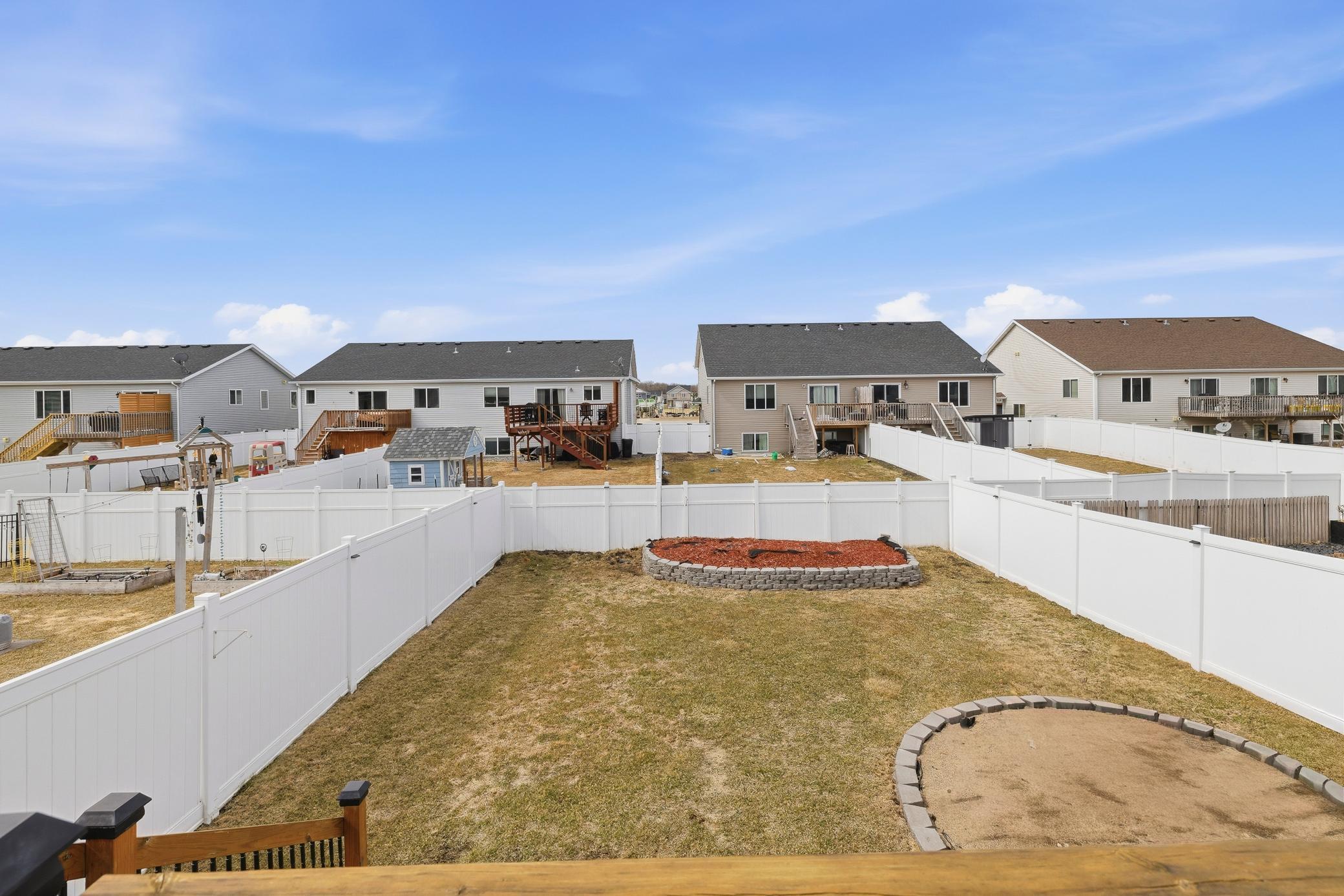 Very Good Sized Fenced Backyard