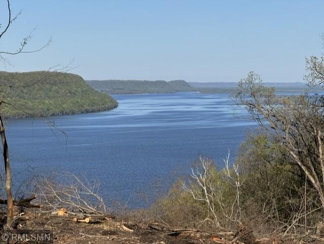 View of Lake Pepin and Mississippi River from the proposed building site. Point-no-Point is directly across the water.